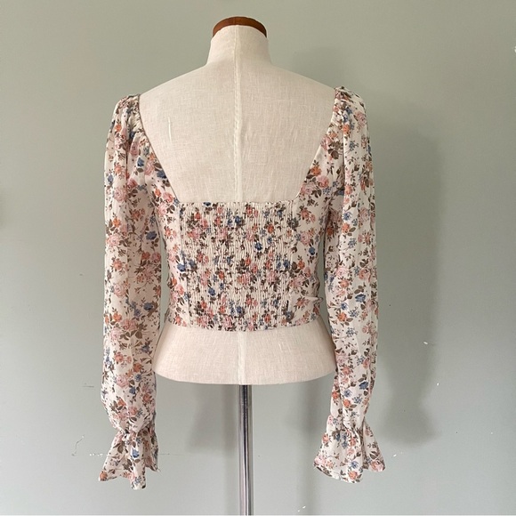 Dress Forum Floral boho top size Small preowned - Picture 5 of 9